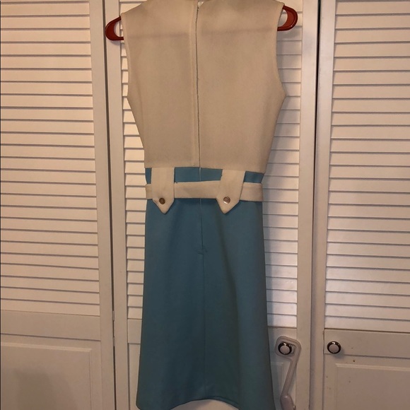 Vintage 60s 70s groovy polyester dress small - Picture 3 of 3